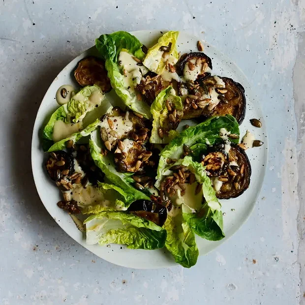 aubergine-courgette-lettuce-salad aubergine-courgette-lettuce-salad