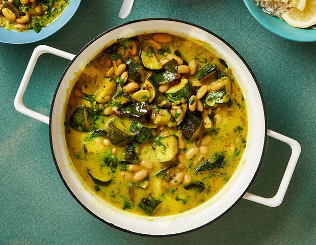 courgette-white-bean-curry