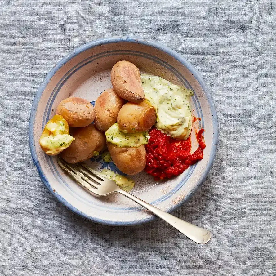 salt-crusted-jersey-royals-with-spiced-tomato-sauce-and-aioli